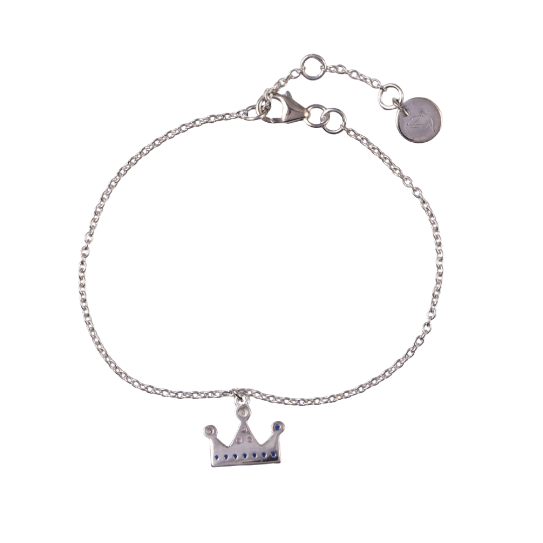925 Silver Royal Tiara Charm Bracelet