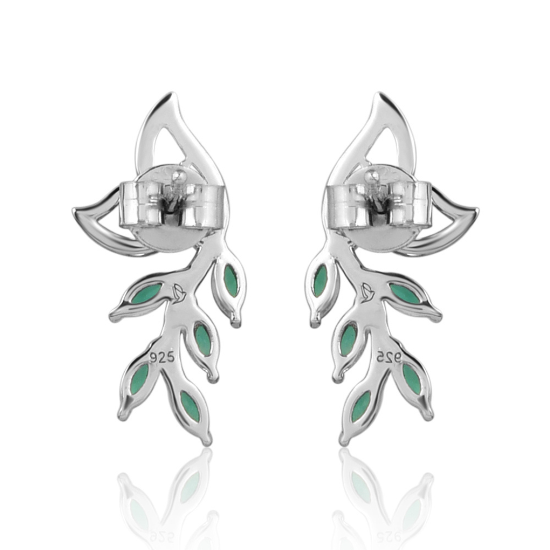 The Emerald Vine Drop Earrings