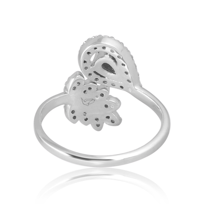 The Emerald Leaf Wrap Ring