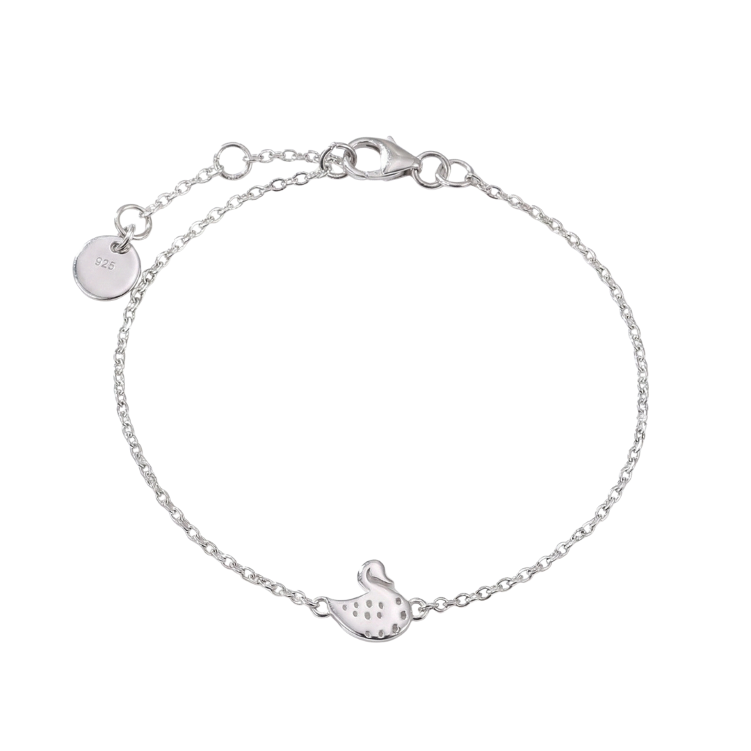 925 Silver Sparkling Cygnet Bracelet