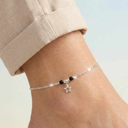 Multi-Station Beaded Anklet