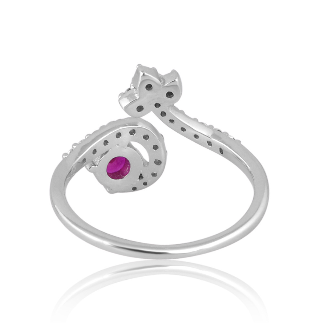 The Crimson Clover Wrap Ring