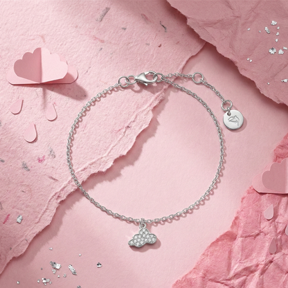925 Silver Dreamy Cloud Charm Bracelet