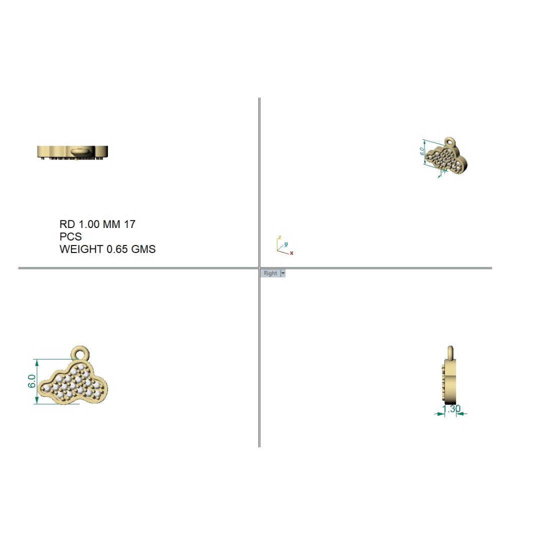 925 Silver Dreamy Cloud Charm Bracelet