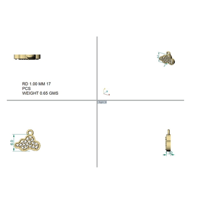 925 Silver Dreamy Cloud Charm Bracelet