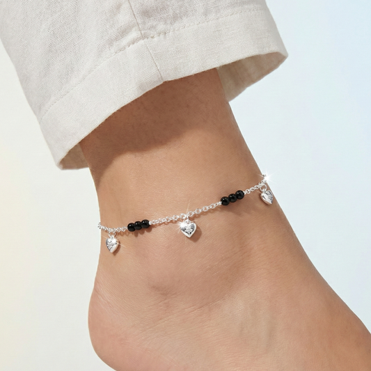 Black & White Station Anklet