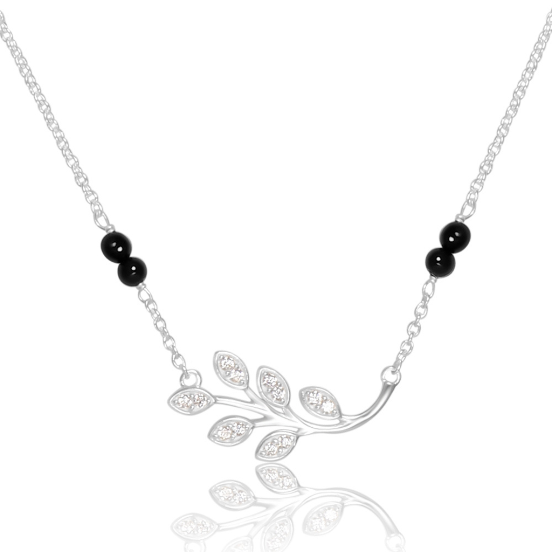 Silver Leaf Mangalsutra