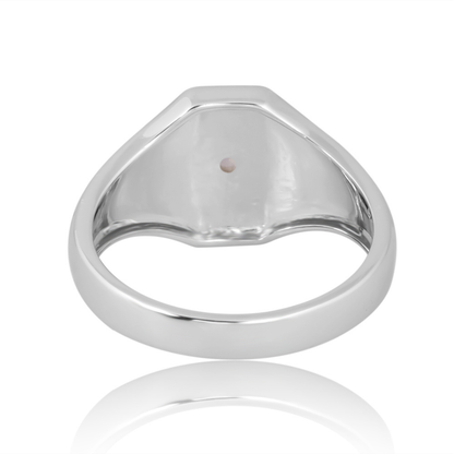 The Octagon Shield Signet Ring