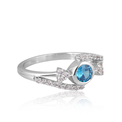 The Azure Wave Ring