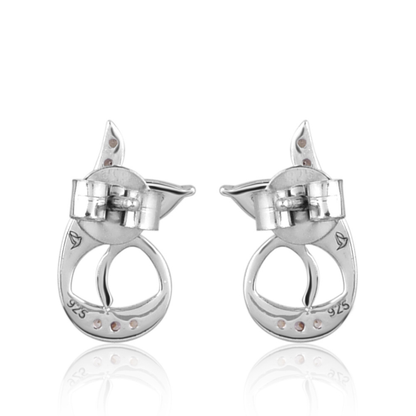 The Crimson Leaf Curve Earrings