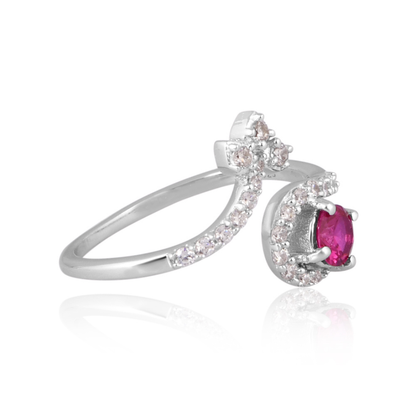 The Crimson Clover Wrap Ring