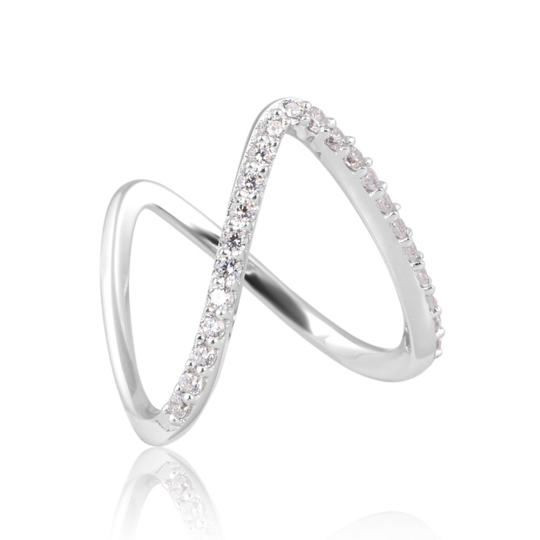 The Crystal Infinity Cross Ring