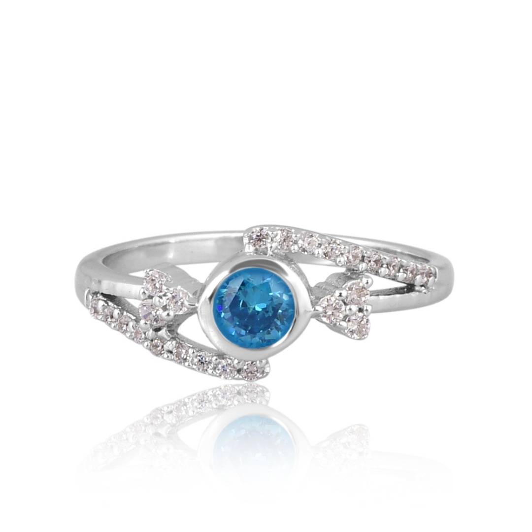 The Azure Wave Ring