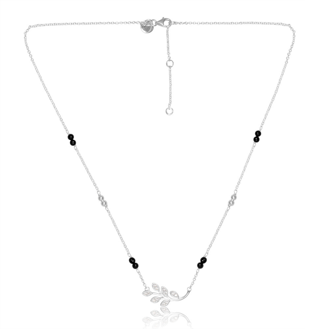 Silver Leaf Mangalsutra