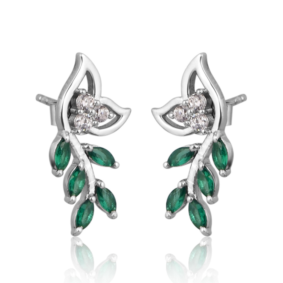The Emerald Vine Drop Earrings