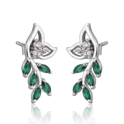 The Emerald Vine Drop Earrings