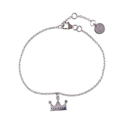 925 Silver Royal Tiara Charm Bracelet