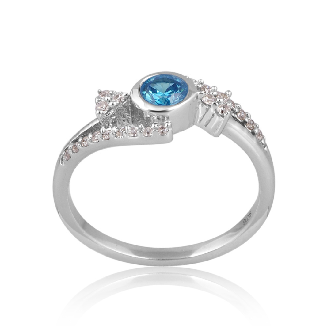The Azure Wave Ring