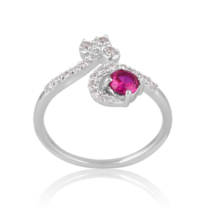 The Crimson Clover Wrap Ring