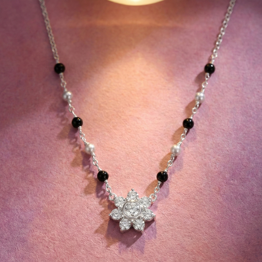 Crystal Bloom Mangalsutra