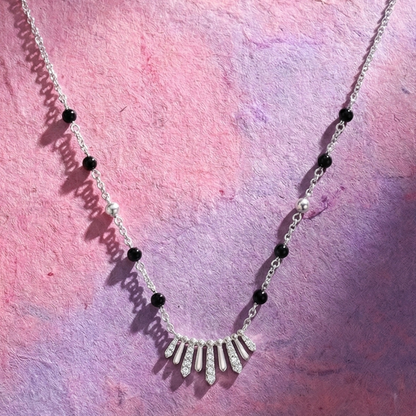 Crystal Fringe Mangalsutra