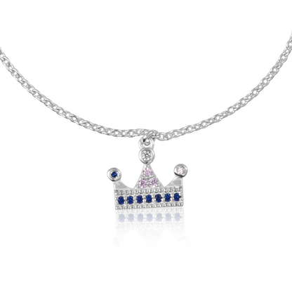 925 Silver Royal Tiara Charm Bracelet