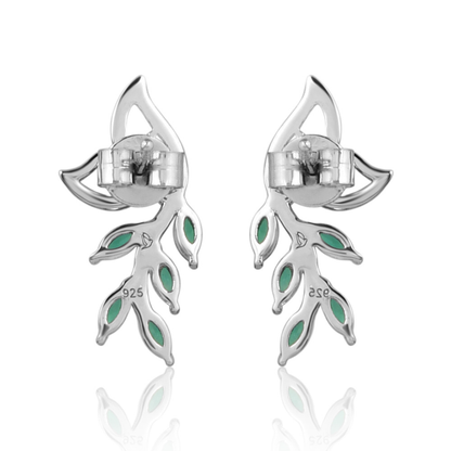 The Emerald Vine Drop Earrings