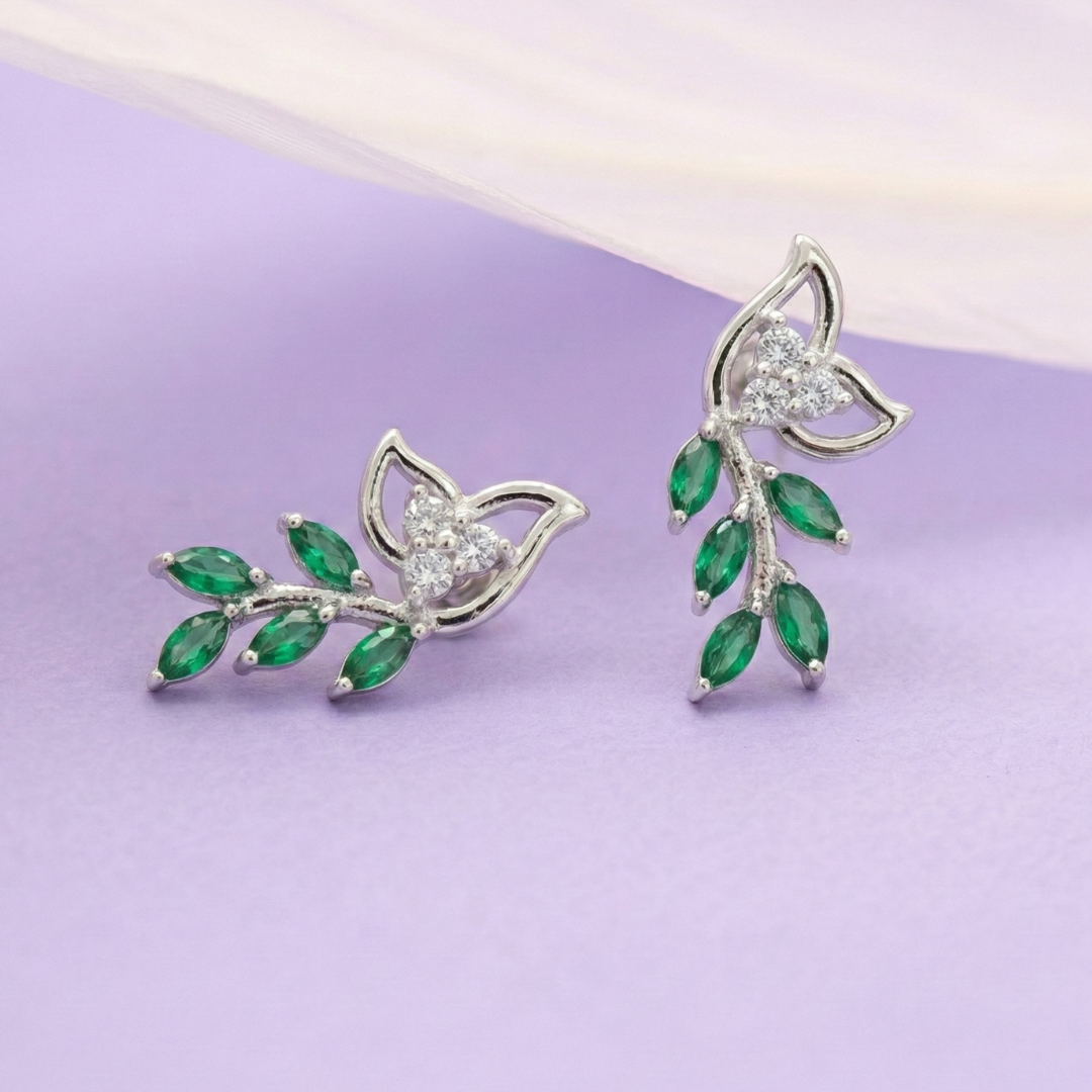 The Emerald Vine Drop Earrings