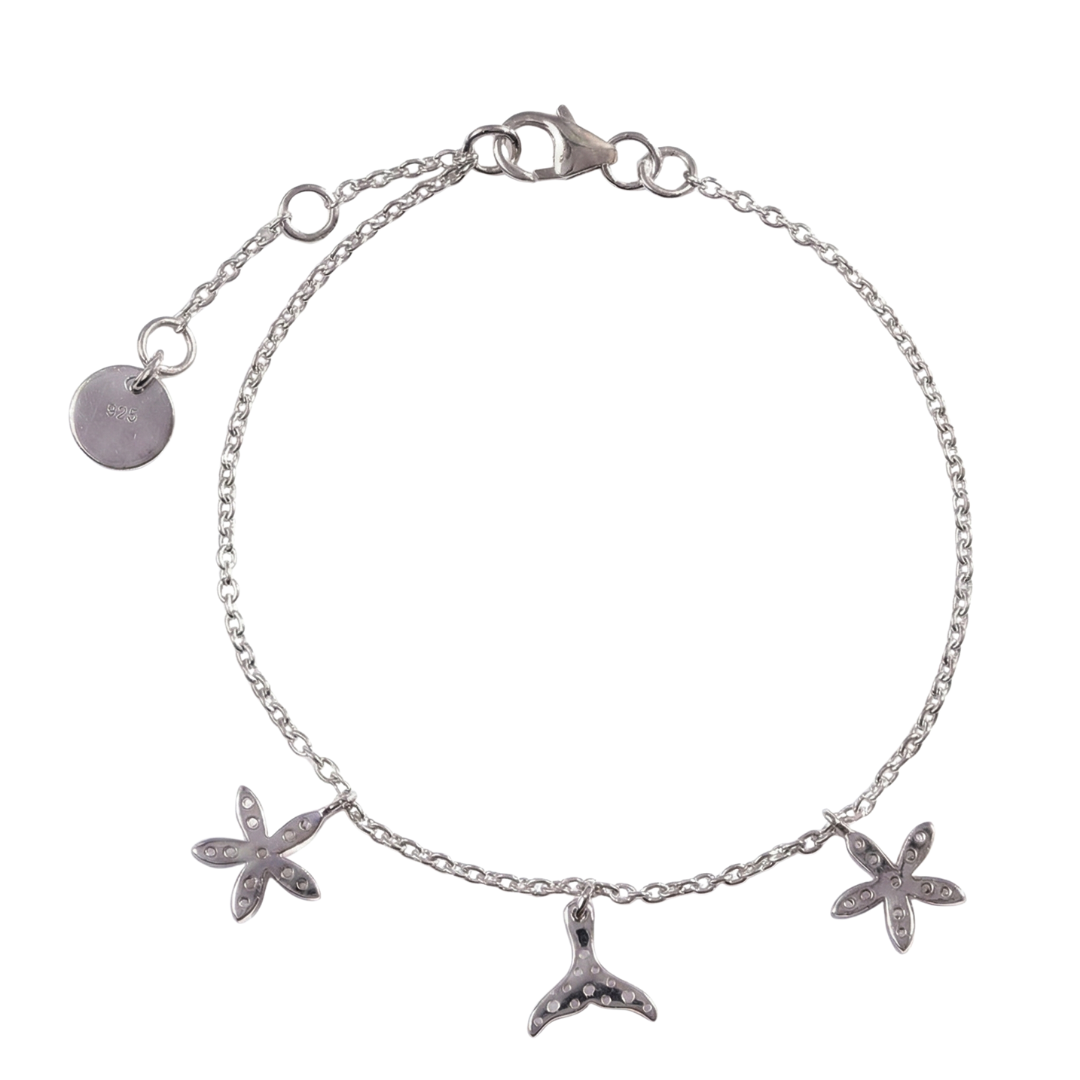925 Silver Ocean Trio Bracelet