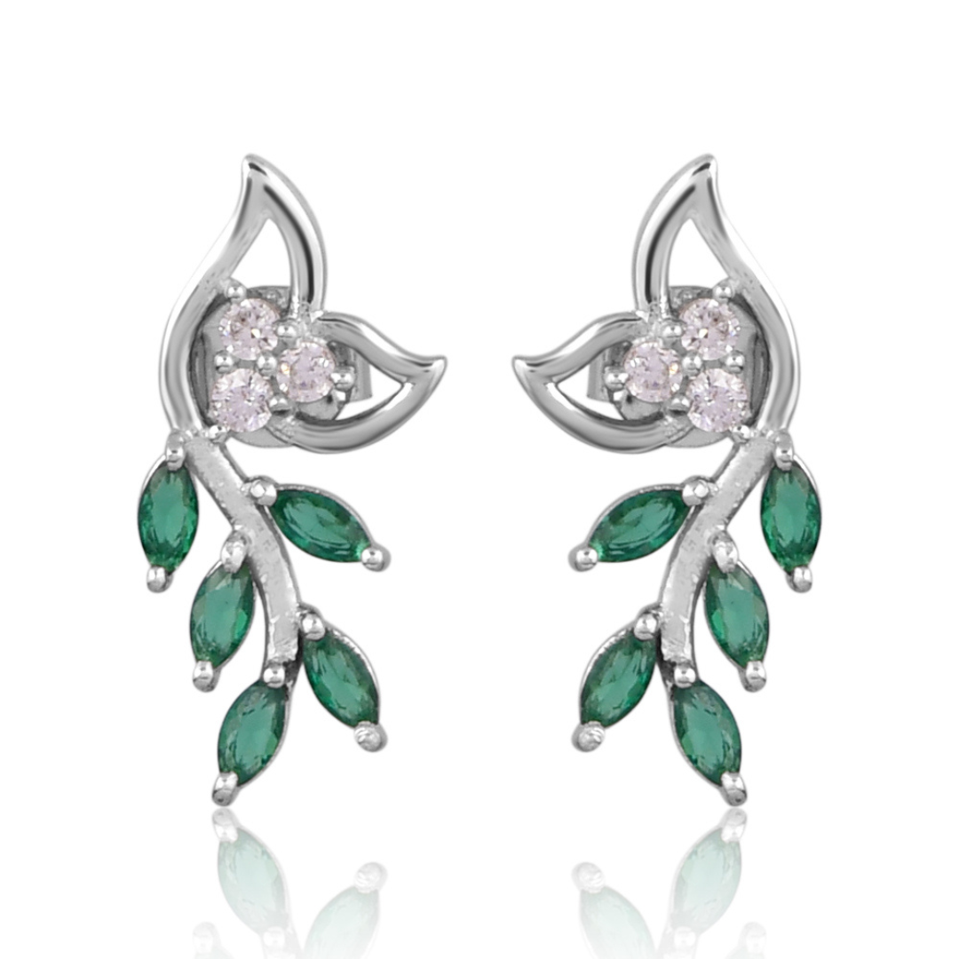 The Emerald Vine Drop Earrings