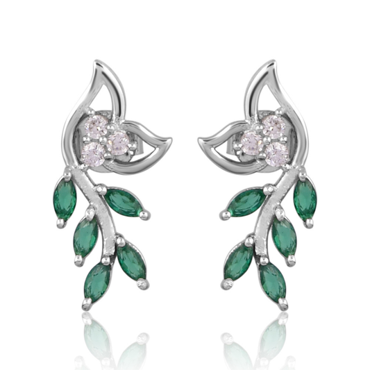The Emerald Vine Drop Earrings