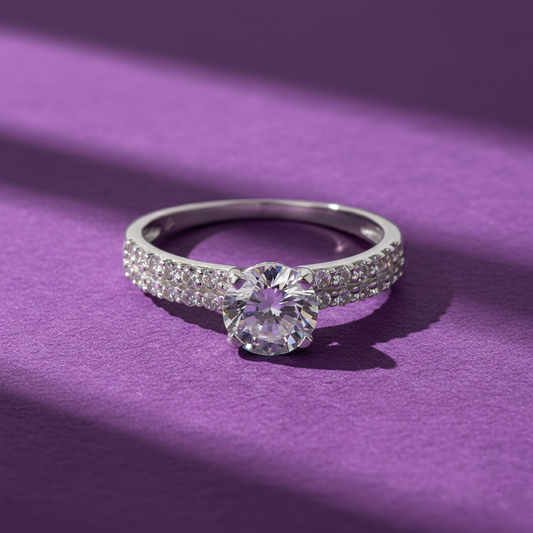 925 Silver Round Brilliant Multi-Stone Ring